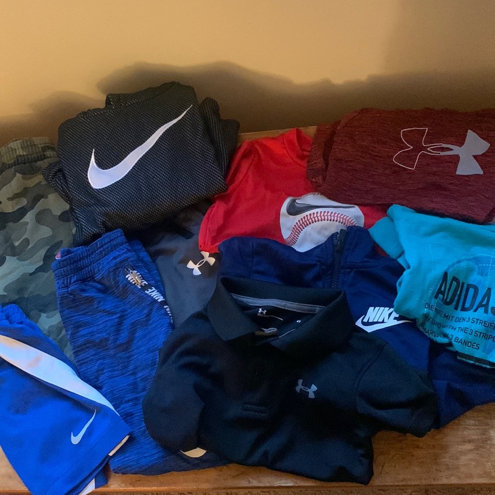 Boy’s athletic bundle- Nike, under armour, adidas, champion